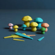 Boletus Edulis mushroom planter stakes