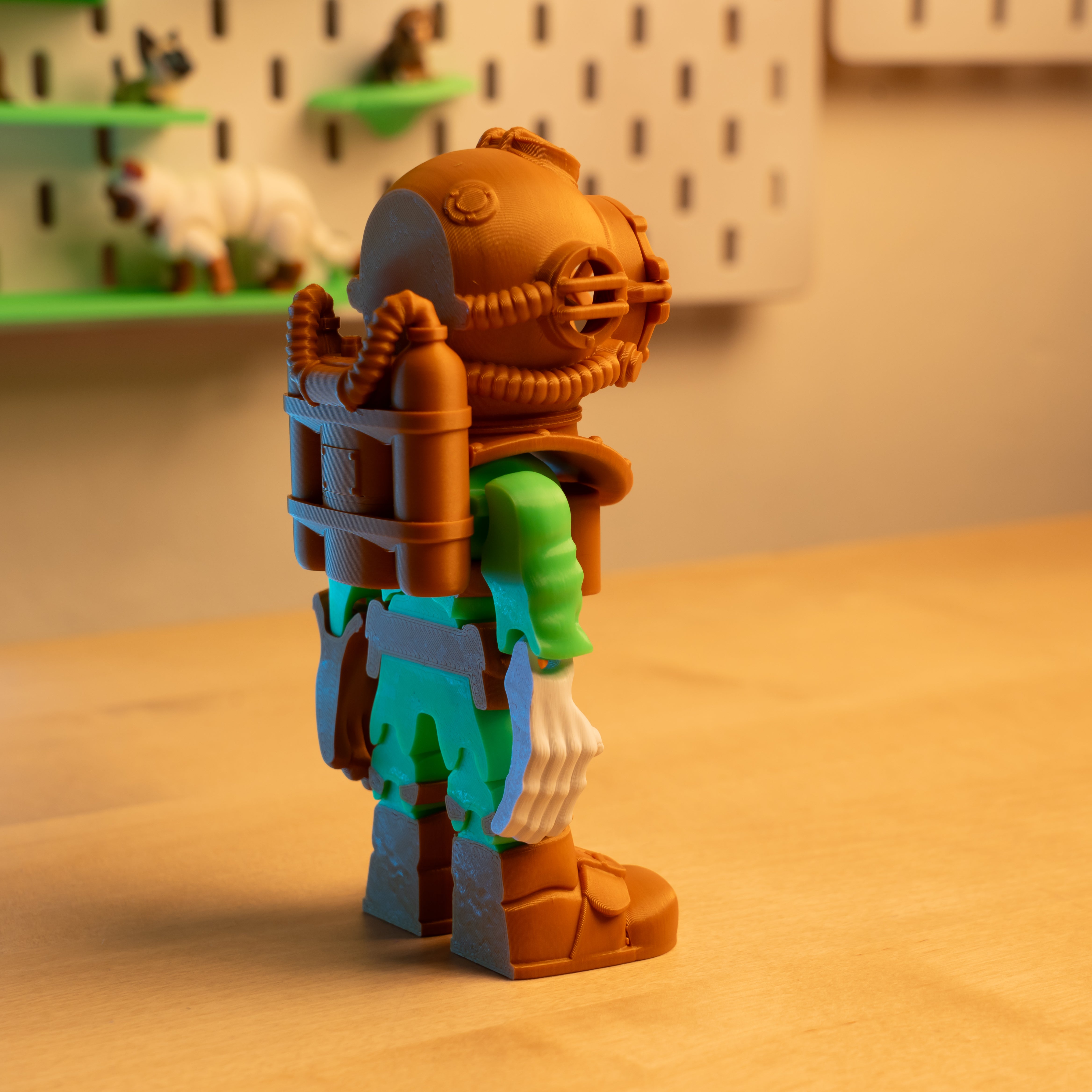 Skeleton Diver – 3D Articulated Figure