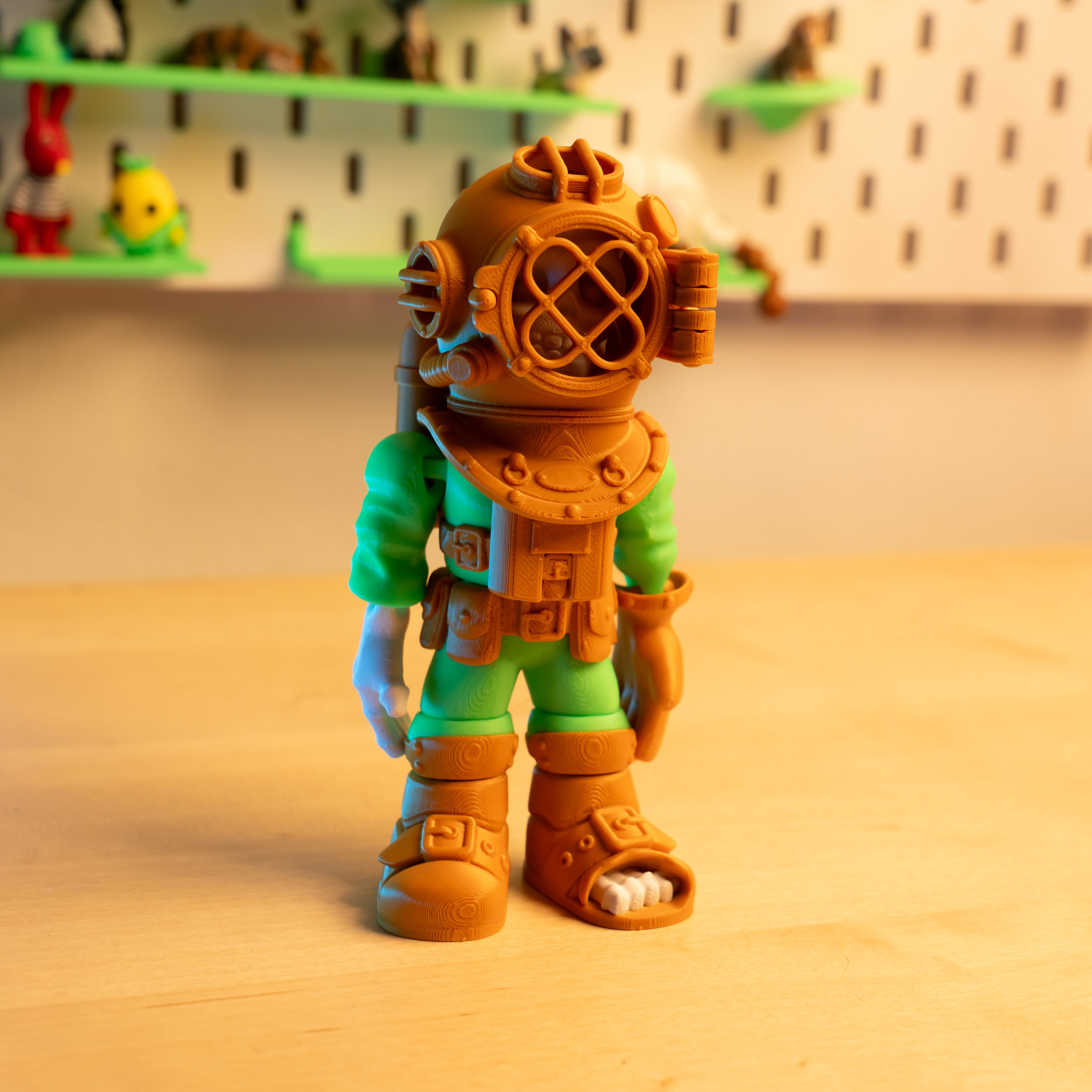 Skeleton Diver – 3D Articulated Figure