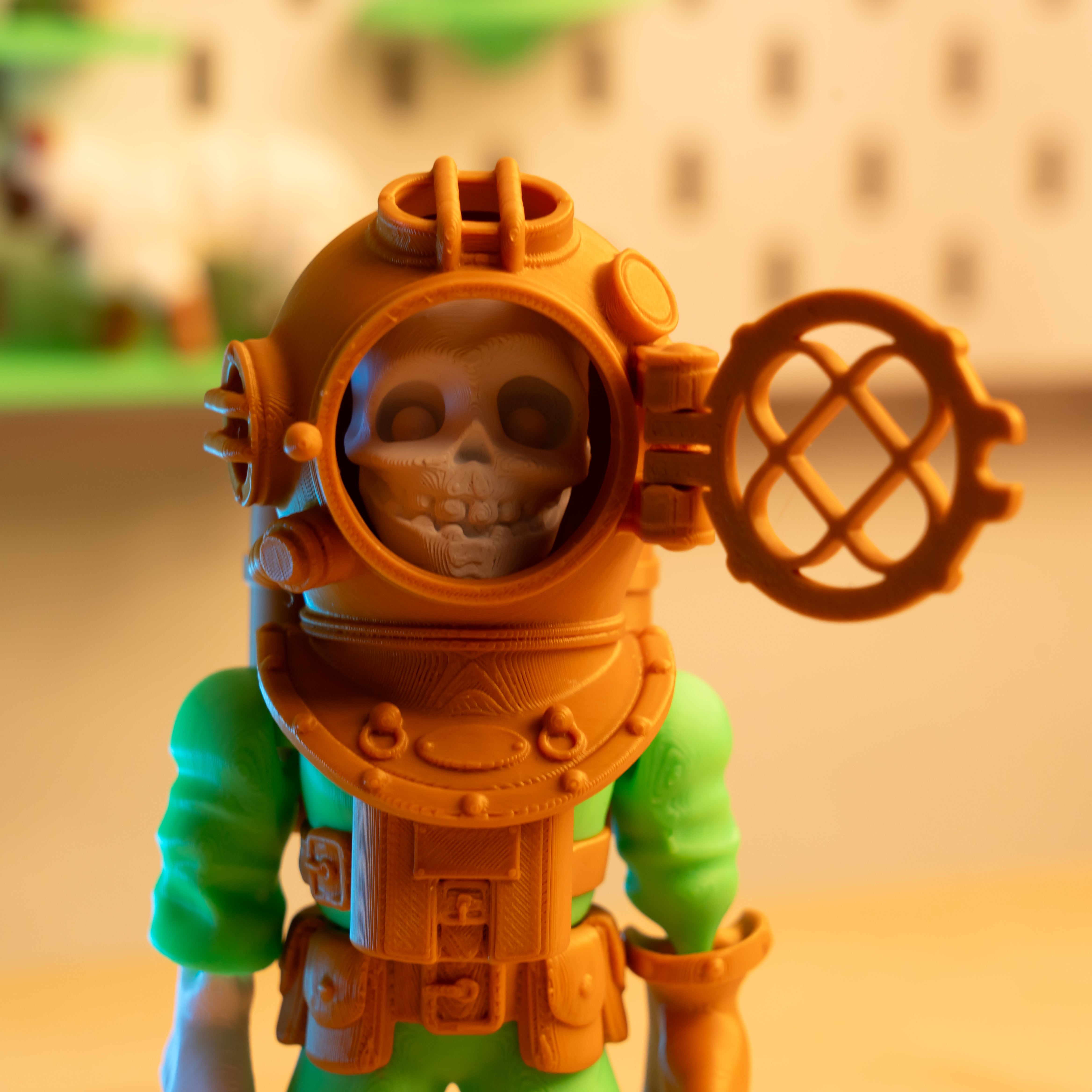 Buzo Esqueleto – Figura Articulada 3D