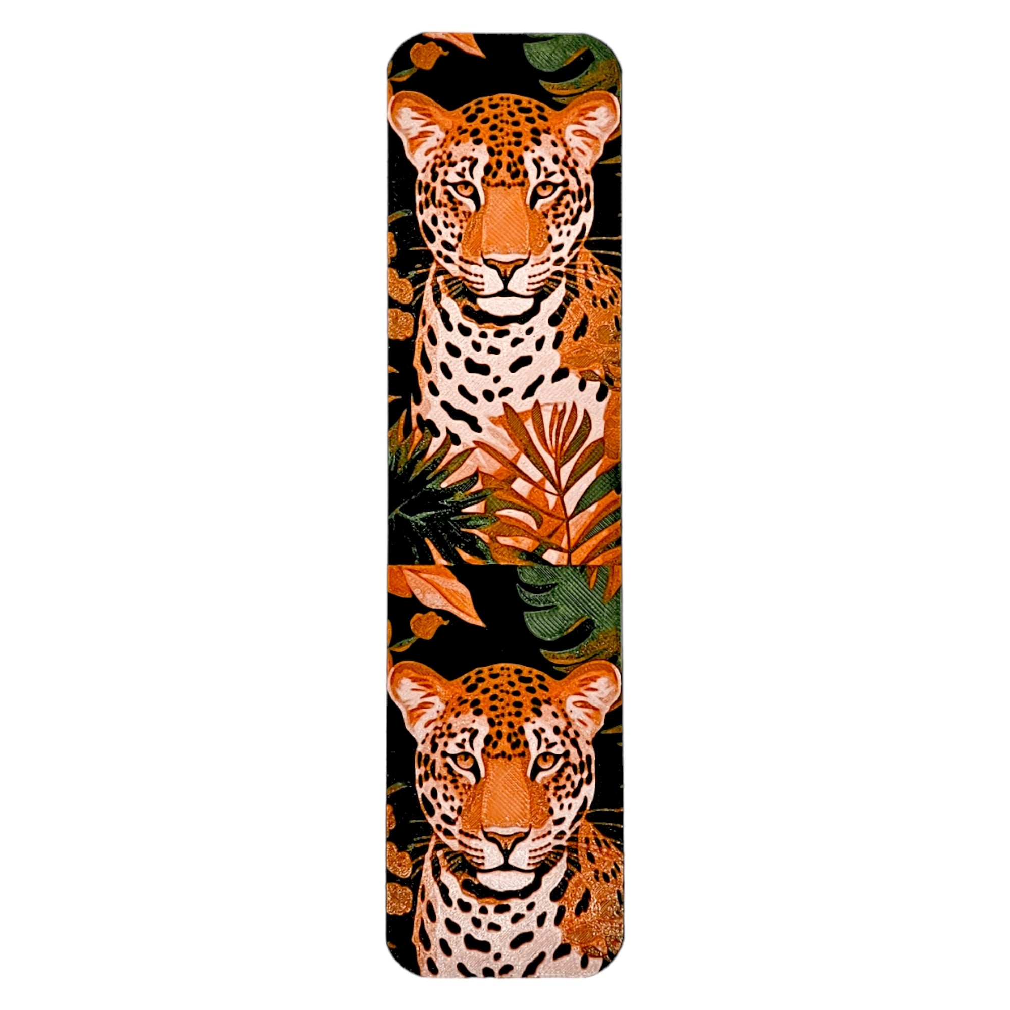 Marcapáginas Leopardo en Bosque Tropical 3D