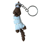 Collectible Articulated Ferret Keychain