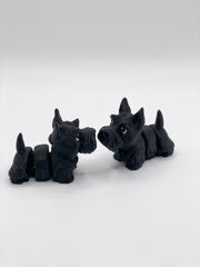 Modokin Perro Terrier Escocés, figura articulada impresa en 3D